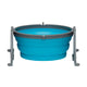 Loving Pets Bella Roma Collapsible Silicone Travel Bowl for Dogs and Cats Blue