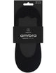 Ambra 2 Pack Smooth Footlet Black