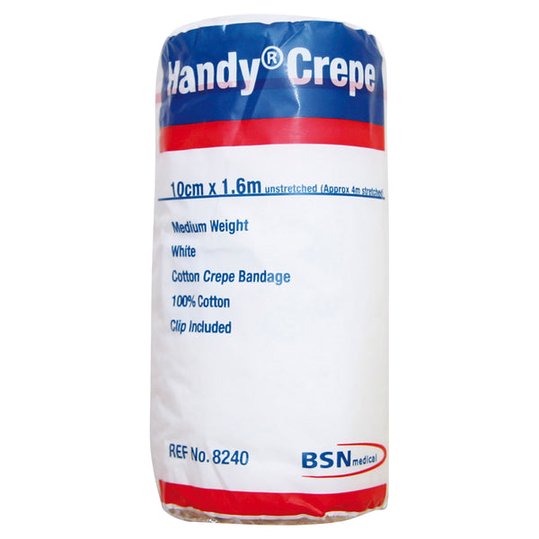 Handy Crepe Medium White Bandage 10cmx1.6m