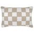 Escape to Paradise Cushion Cover With Piping Check Beige 35CM x 50CM