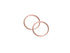 Adn 884 Sleeper Rose Gold Plain Sml 12Mm