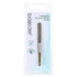 Basicare Flat Tip Tweezers With Half Gold Blade Stainless Steel 8.5CM