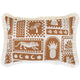 Escape to Paradise Cushion Cover Coastal Fringe Naxos Rust 35CM X 50CM
