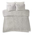 Madison Park Laetitia 100 Percent Cotton Duvet Cover Set with Chenille Tufted Medallion Design Shabby Chic All Season Bedding with Shams Floral Off White Full Queen 90 x 90 Inches