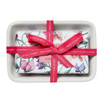 Heathcote & Ivory Sweet Pea & Honeysuckle Scented Soap in Soap Dish