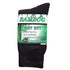 Bamboo Heavy Duty Socks Black Size 2 to 8