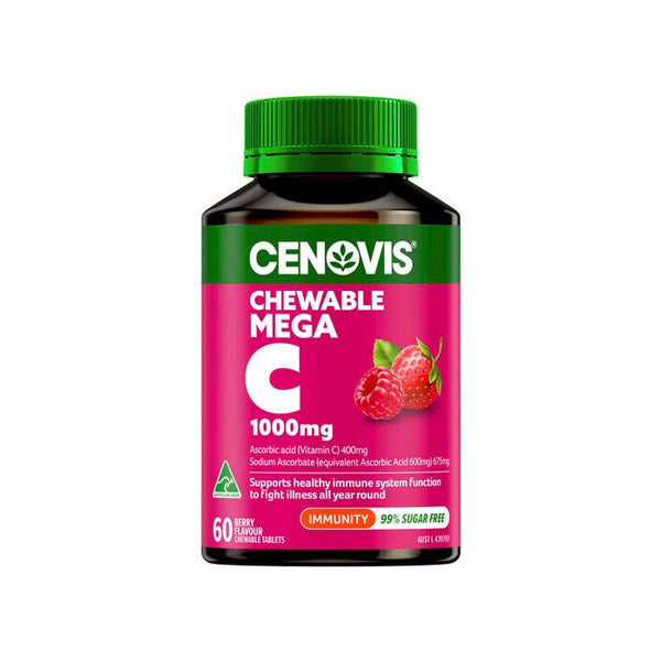 Cenovis Chewable Mega C 1000mg 60 Tablets – Berry Flavour