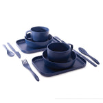 Maverick Wheat Straw Dinner Set for Two 12 Piece