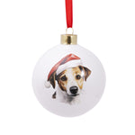 Splosh Christmas Jack Russell Terrier Round Bauble Ornament 7.5cm