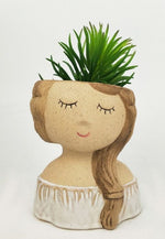Urban Bonnie Girl Planter White 12 cm