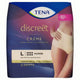 Tena Discreet Super High Waist Creme Pants Large 8 Pack