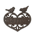 Cast Iron Welcome Birds Wall Plaque