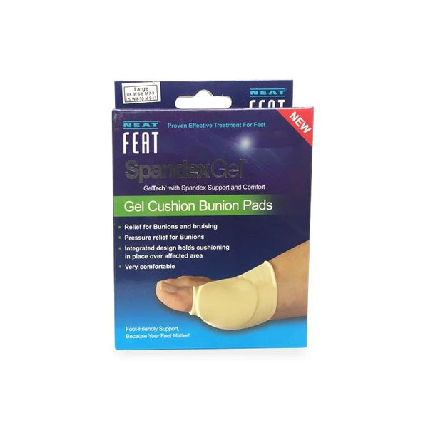 Neat Feat Spandex Gel Cushion Bunion Pads Large