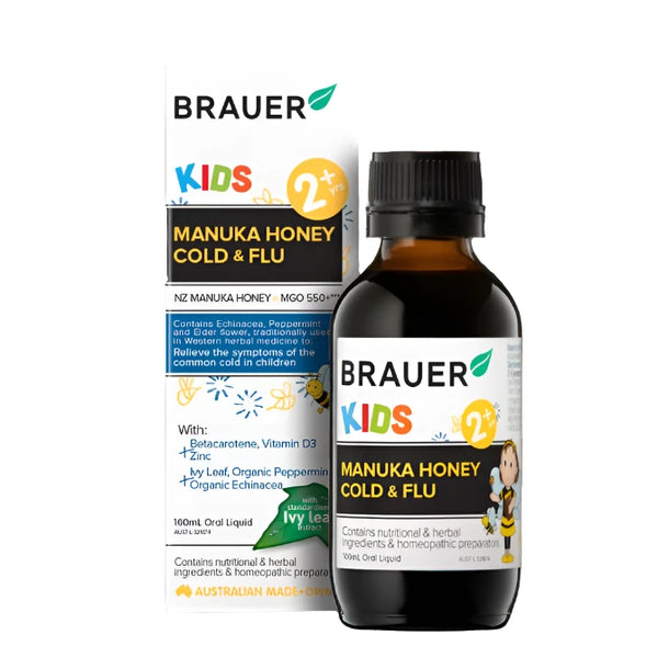 Brauer Kids Manuka Honey Cold & Flu 100ml