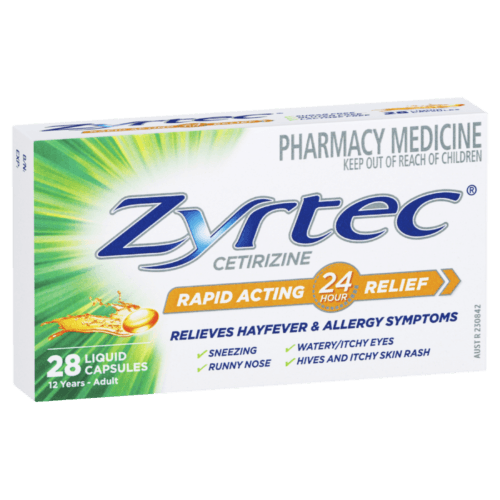 Zyrtec Rapid Acting 28 Liquid Capsules