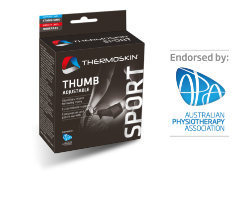 Thermoskin Sport Thumb Adjustable Black Left L/XL