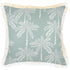 Escape to Paradise Cushion Cover Coastal Fringe Cabana Palms Seafoam 45CM X 45CM