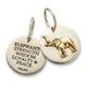 Palas Silver and Brass Elephant Charm for Bracelets and Necklaces