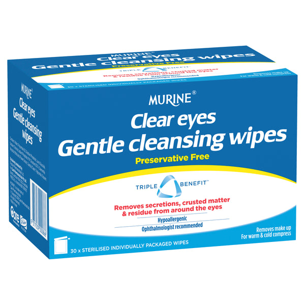 Murine Clear Eyes Wipes 30 Pack