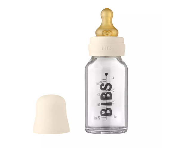 Bibs Glass Bottle 110ML Ivory