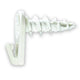 Cobra WallDriller Picture Hook #8 Nylon White 2 Pack