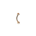 Rossan Micro Banana Rosegold PVD Banana Barbell 1.2