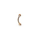Rossan Micro Banana Rosegold PVD Banana Barbell 1.2