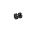 Rossan Black Disc Fake Plug Earrings 8mm