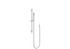 Ania Berlin Sliding Shower On Rail Chrome