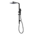 Ania Multifunction Square Sliding Shower System with Overhead Rain Shower Head