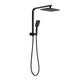 Ania Easy Multifunction Hand Shower with Overhead Rain Shower Half Rail System