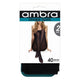 Ambra Opaque Tights 2 Pair Black Medium