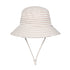 Bedhead Hats Kids Classic Bucket Sun Hat Natural Stripe 54CM 3 To 6 Years