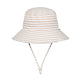 Bedhead Hats Kids Classic Bucket Sun Hat Natural Stripe 54CM 3 To 6 Years