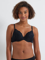 Kayser Be Real Lace Push Up Bra - Black