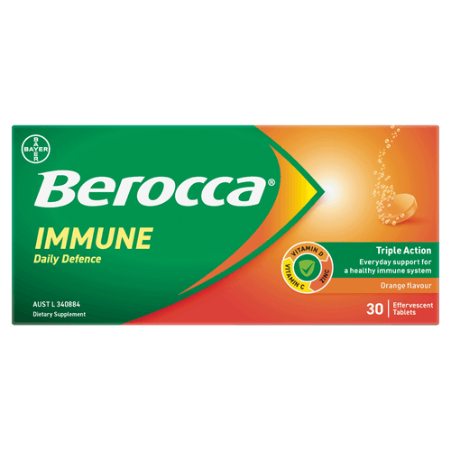 Berocca Immune Orange Effervescent Tablet 30