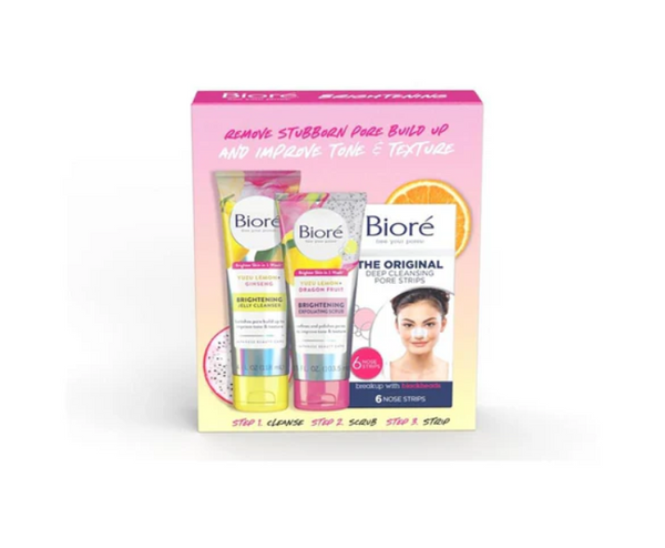 Biore Brightening & Pore Strip Regime Pack