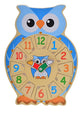 Let's Learn To Tell The Time Wooden Owl Clock