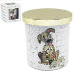Bug Art Cashmere & Silk Hand Poured Scented Boutique Candle Dog Pattern Gift