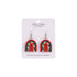 Christmas Small Candy Cane Rainbow Earrings