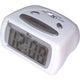 Xtime Lcd Alarm Clock With Night Light And Snooze Function White