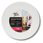 Mont Marte Canvas Panels Round 30cm 2 Pieces