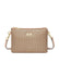 Serenade Leather Cosmopolitan Vegan Leather Cross Body Bag- Rose Gold