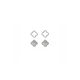 Adnohr Sensation Mother Of Pearl Clover Stud Set Rhodium 16037