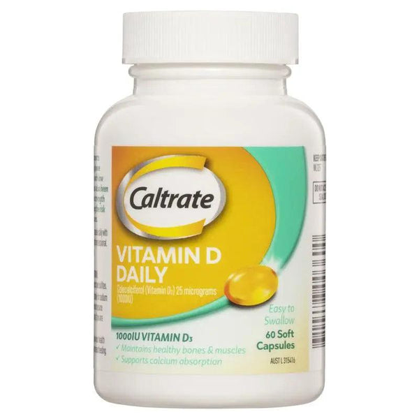 Caltrate Vitamin D Daily 60 Soft Capsules