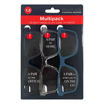 Black Ice Readers 3 Pack +1.5