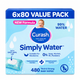 Curash Water Wipes 6X80 New formula