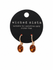 Wicked Sista Amber-Coloured Oval Drop Earrings