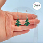 Little Rose Co Boutique Christmas Tree Small Dangle Earrings 4.5 cm