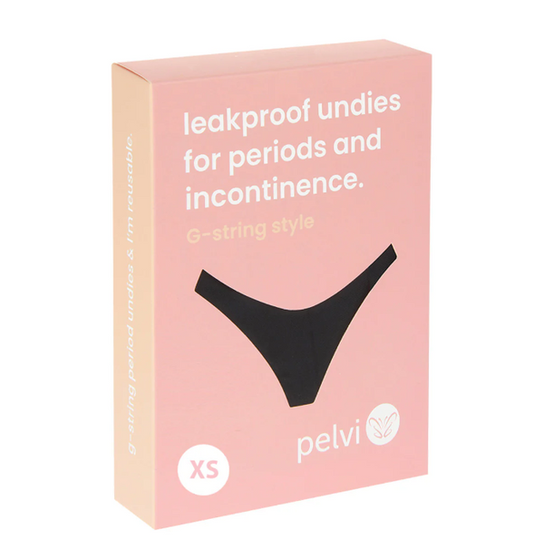 Pelvi Leakproof G-String Black XX-Large